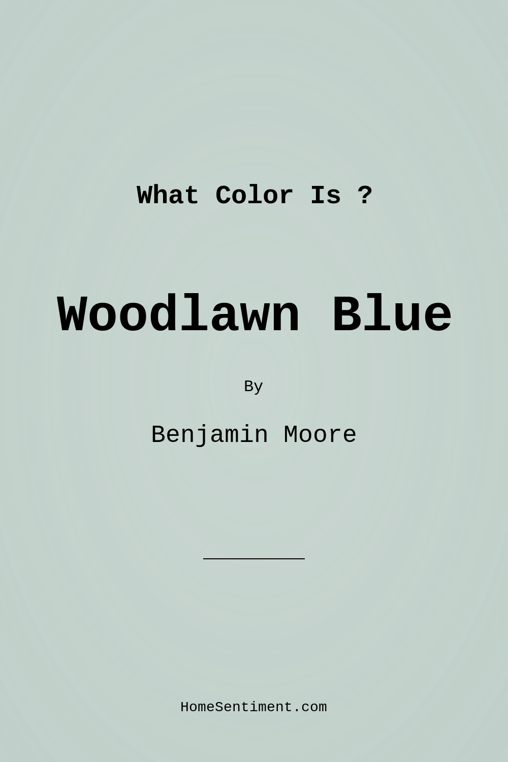 Woodlawn Blue HC-147 by Benjamin Moore
