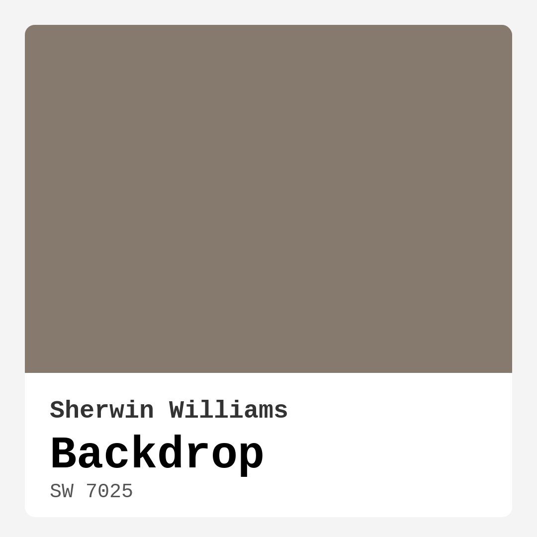 Backdrop SW 7025 by Sherwin Williams