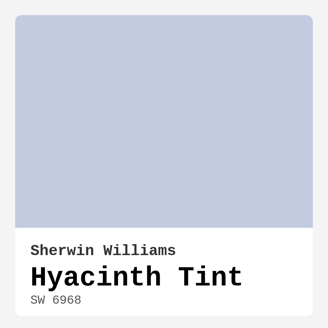 Hyacinth Tint SW 6968 by Sherwin Williams