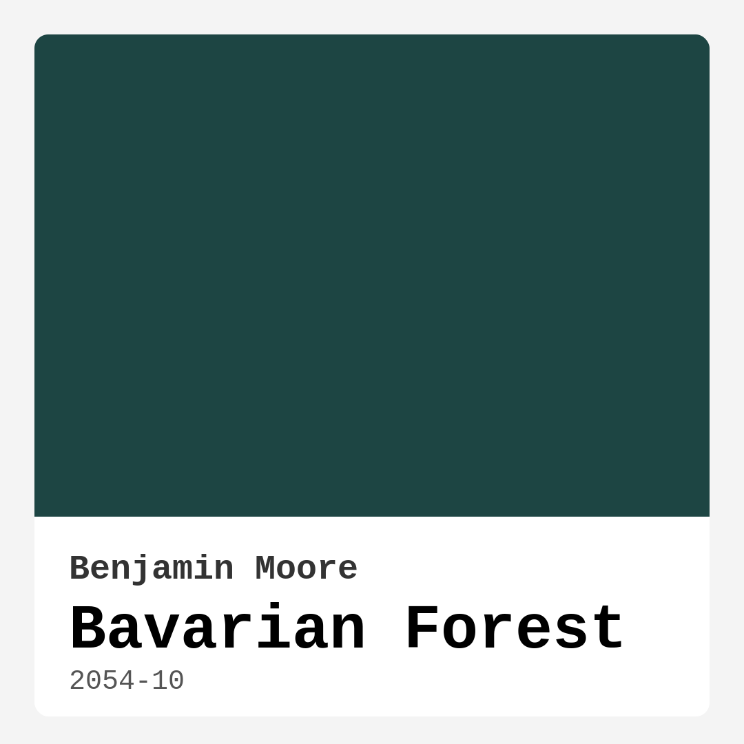 Bavarian Forest 2054-10 by Benjamin Moore