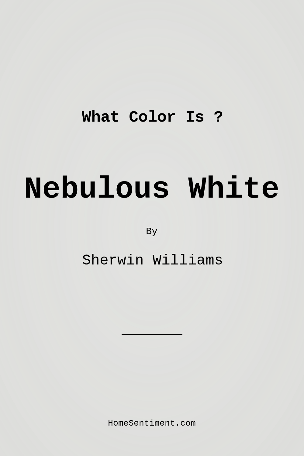 Nebulous White SW 7063 by Sherwin Williams