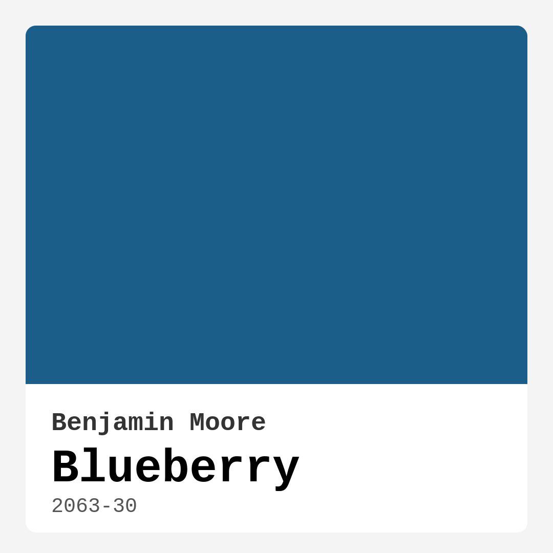 Blueberry 2063-30 by Benjamin Moore