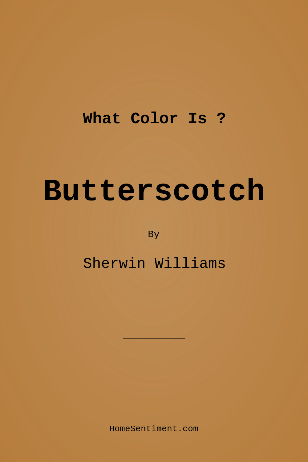 Butterscotch SW 6377 by Sherwin Williams