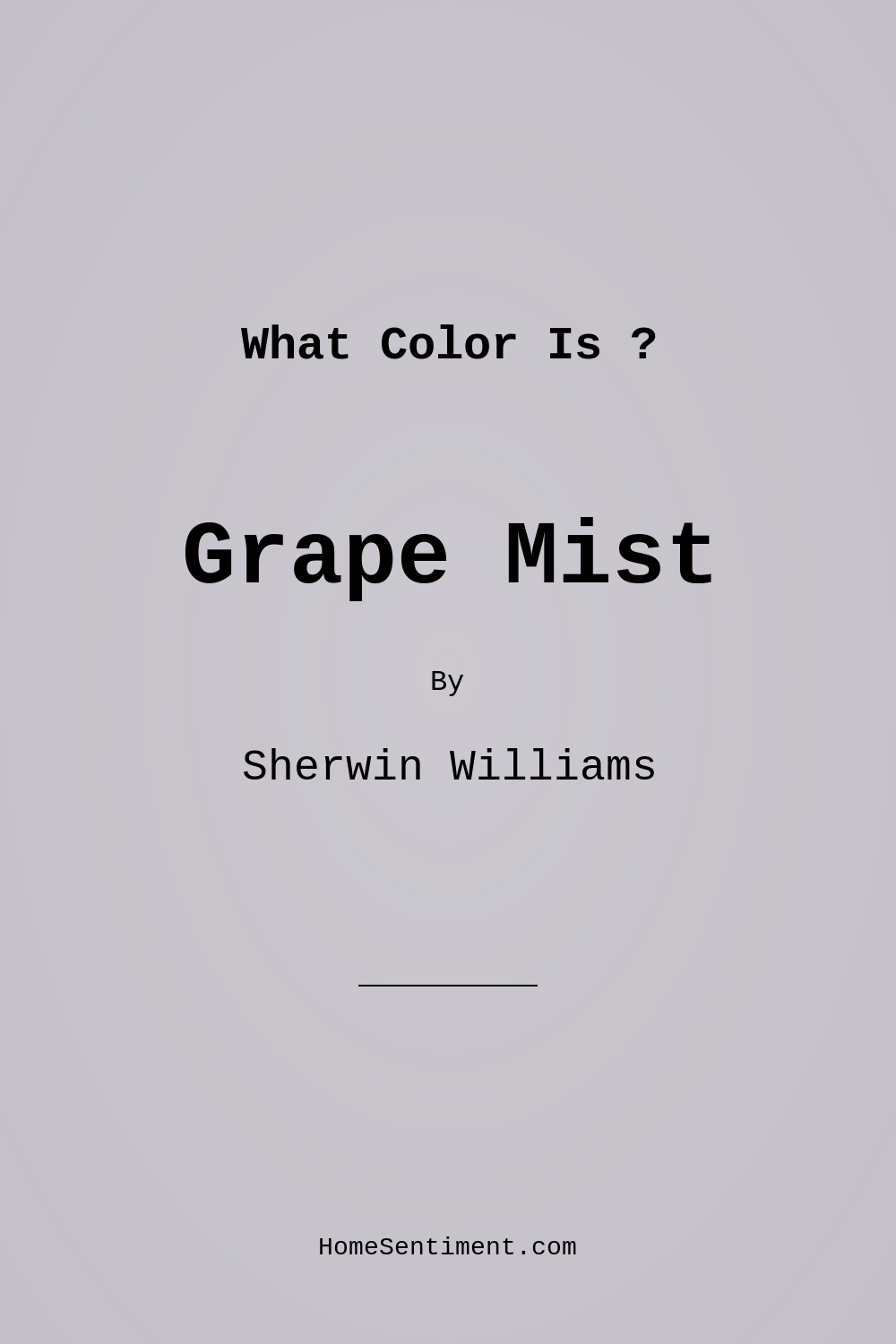 Grape Mist SW 6548 by Sherwin Williams