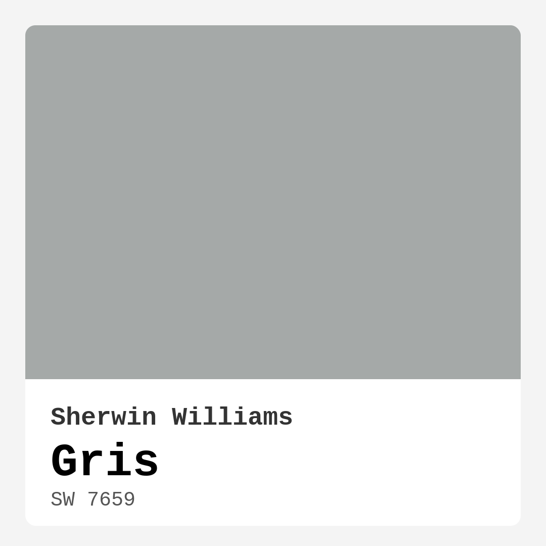 Gris SW 7659 by Sherwin Williams