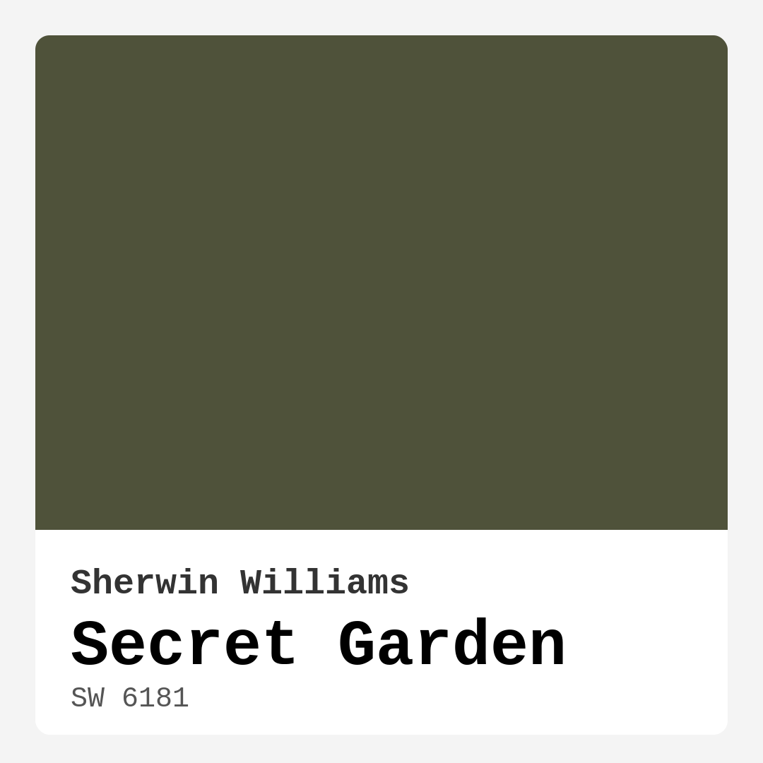 Secret Garden SW 6181 by Sherwin Williams