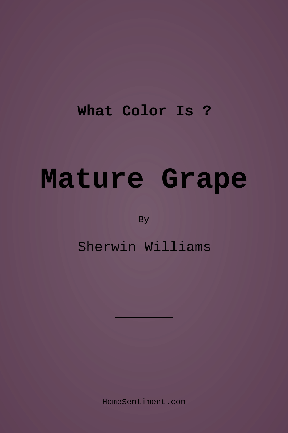 Mature Grape SW 6286 by Sherwin Williams
