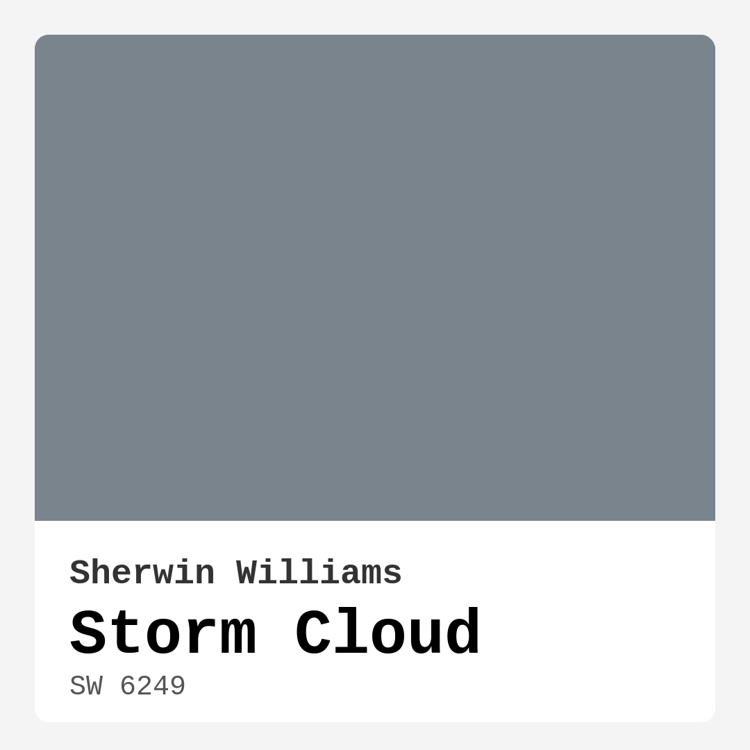 Storm Cloud SW 6249 by Sherwin Williams