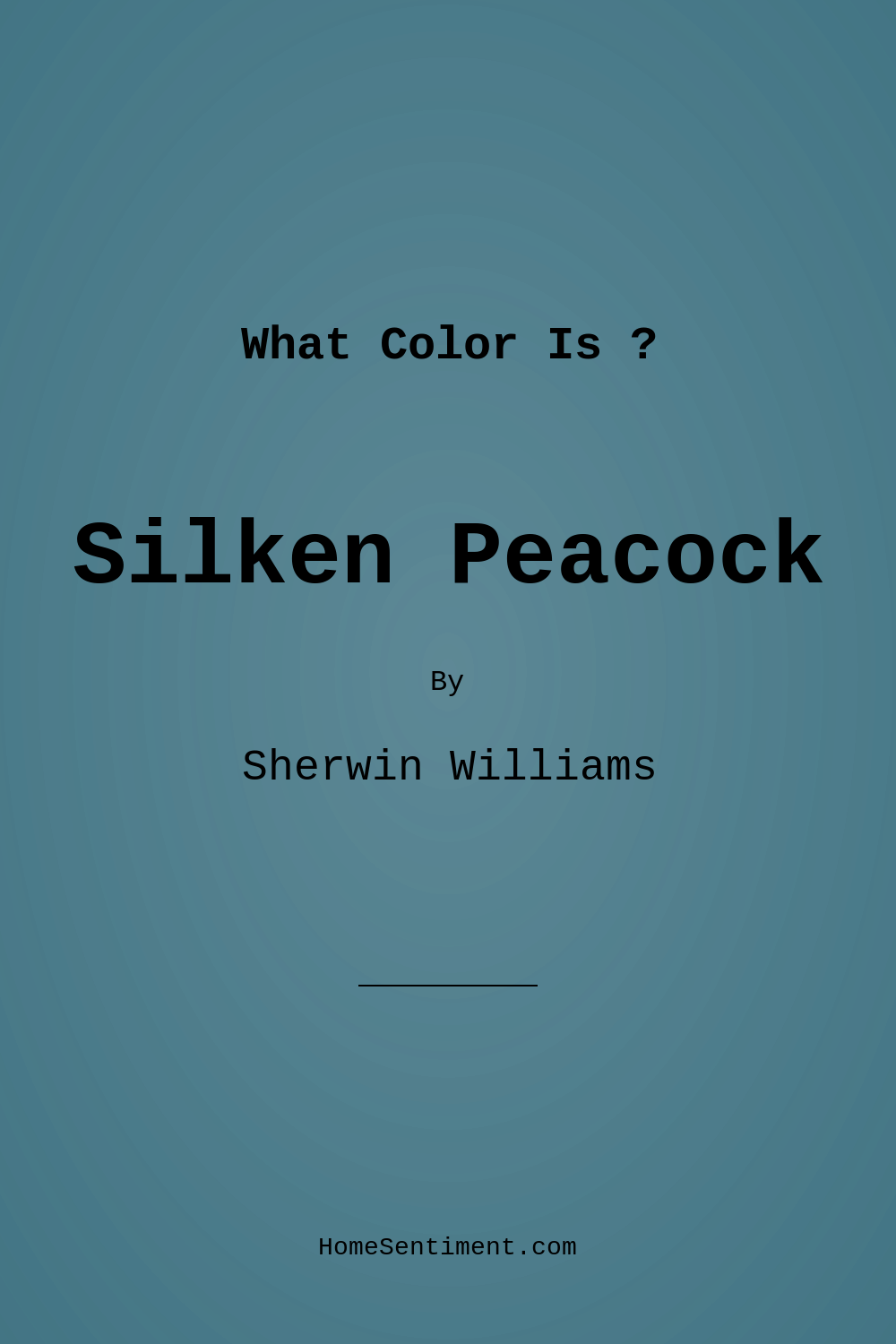 Silken Peacock SW 9059 by Sherwin Williams