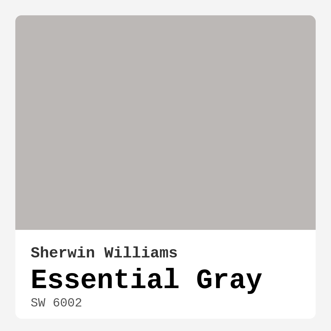 Essential Gray SW 6002 by Sherwin Williams