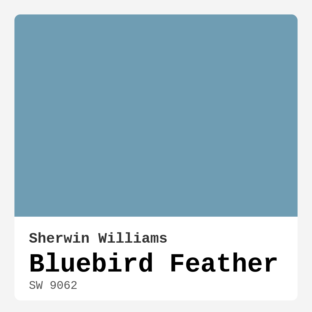 Sherwin Williams Bluebird Feather SW 9062 Real Images