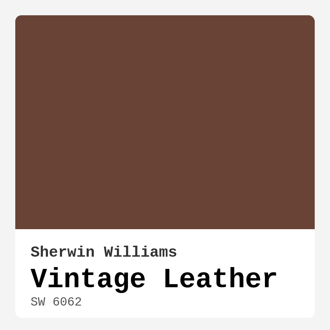 Vintage Leather SW 6062 by Sherwin Williams