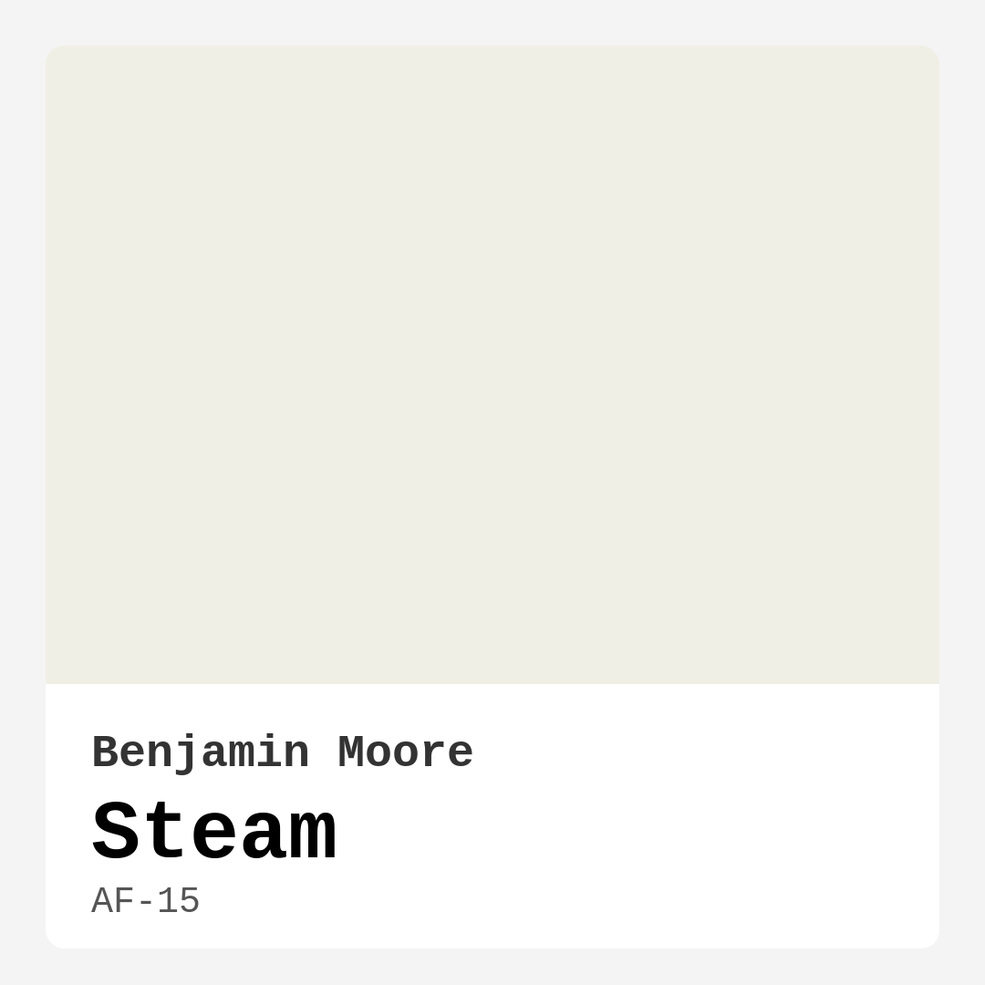 Steam AF-15 by Benjamin Moore