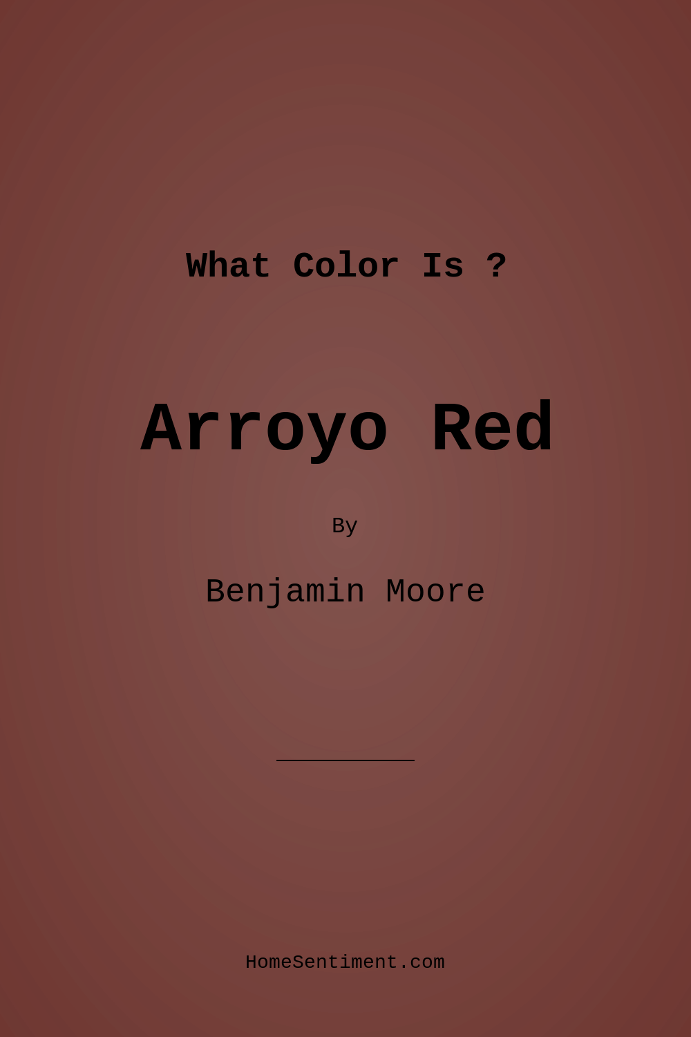 Arroyo Red 2085-10 by Benjamin Moore
