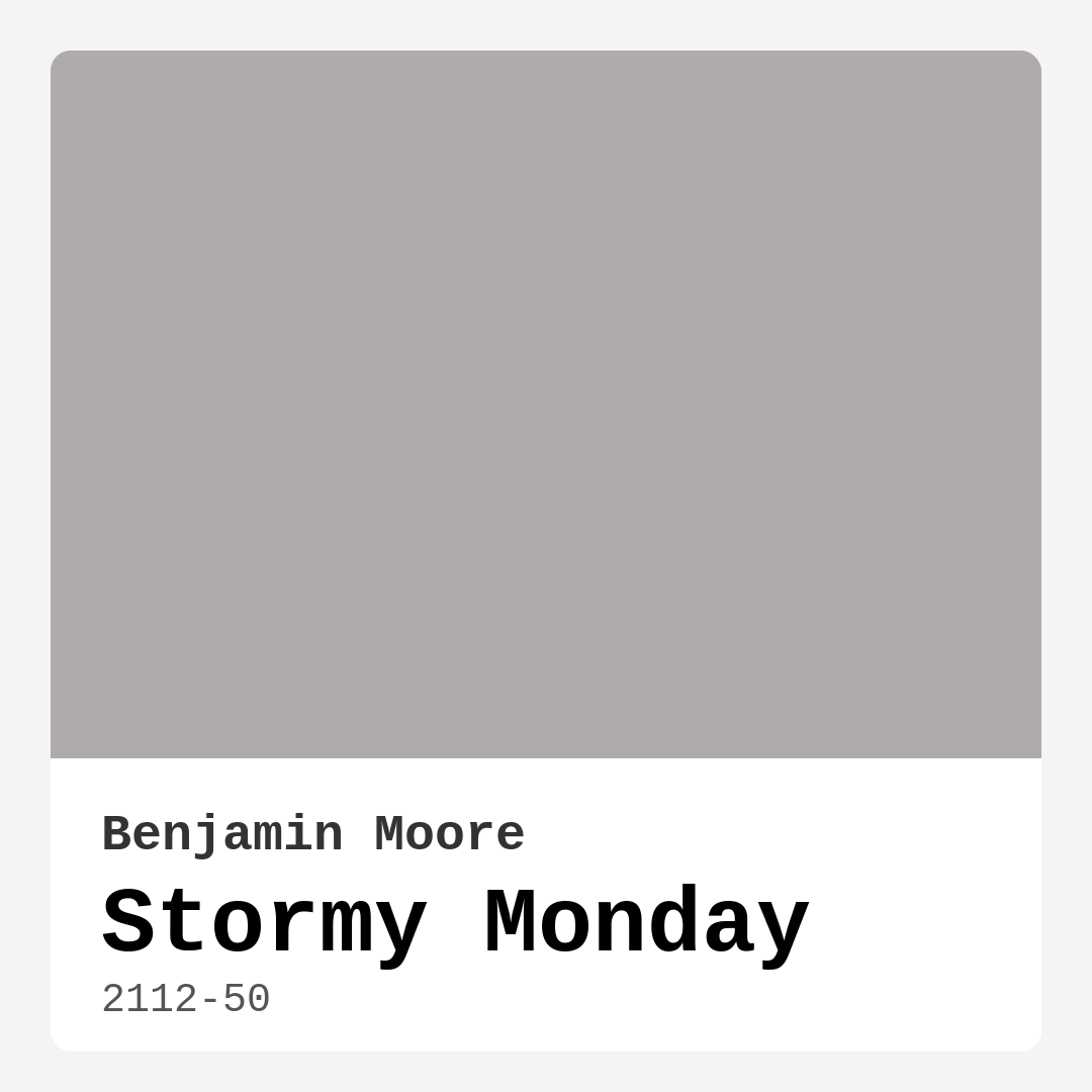 Benjamin Moore Stormy Monday 2112-50 Real Images