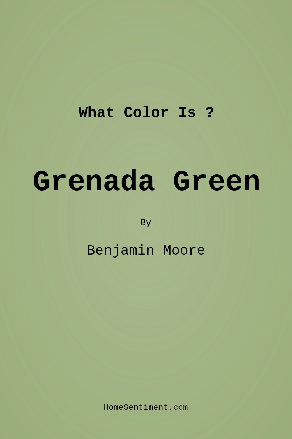 Grenada Green 432 by Benjamin Moore