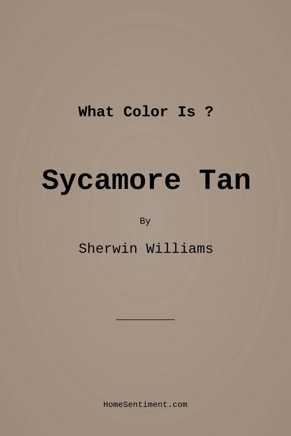 Sycamore Tan SW 2855 by Sherwin Williams