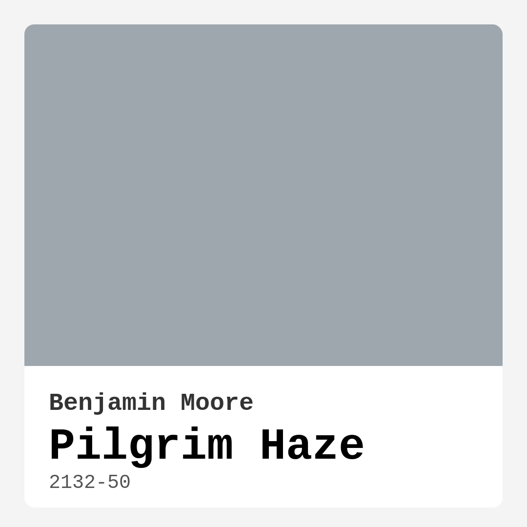 Pilgrim Haze 2132-50 by Benjamin Moore