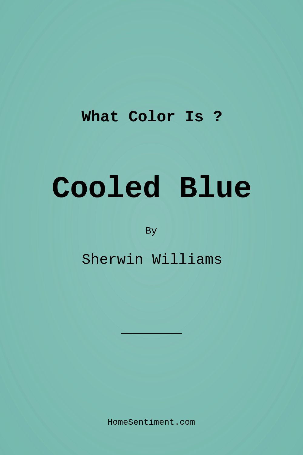 Cooled Blue SW 6759 by Sherwin Williams