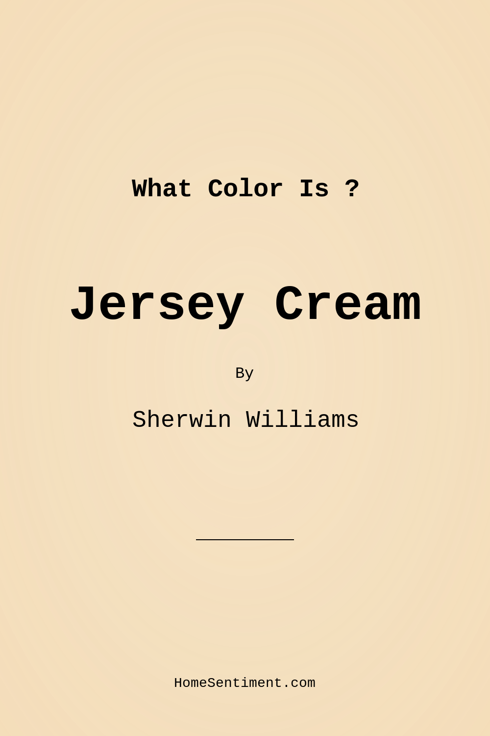 Jersey Cream SW 6379 by Sherwin Williams