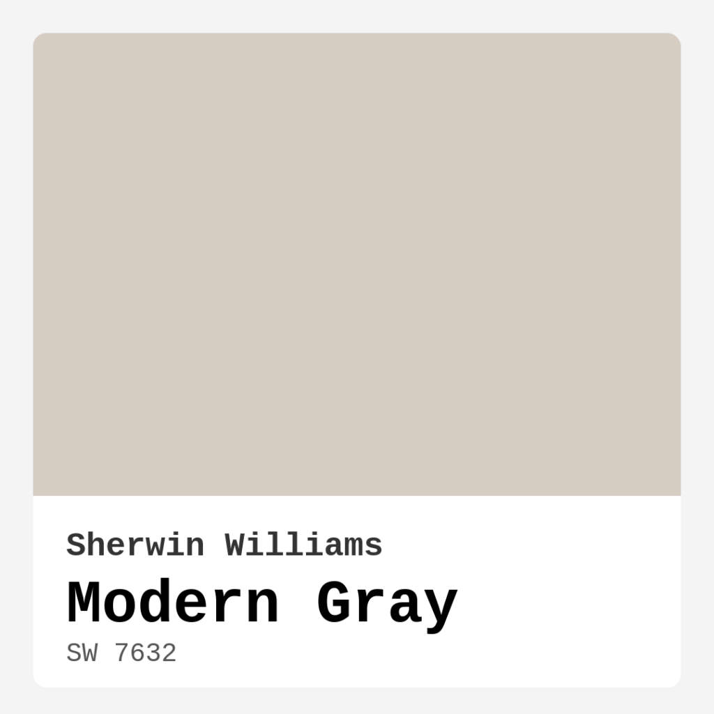 Modern Gray SW 7632 by Sherwin Williams