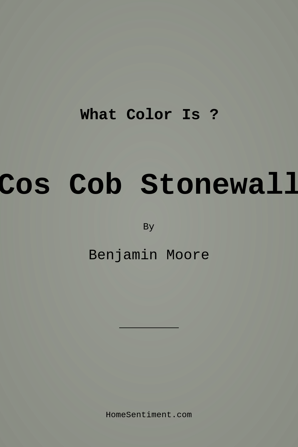 Cos Cob Stonewall 1483 by Benjamin Moore