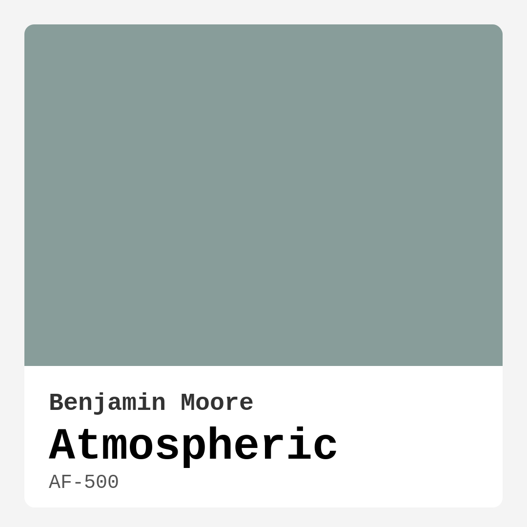Atmospheric AF-500 by Benjamin Moore