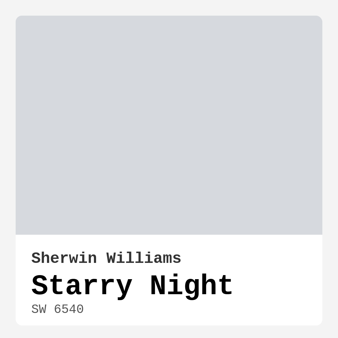 Starry Night SW 6540 by Sherwin Williams