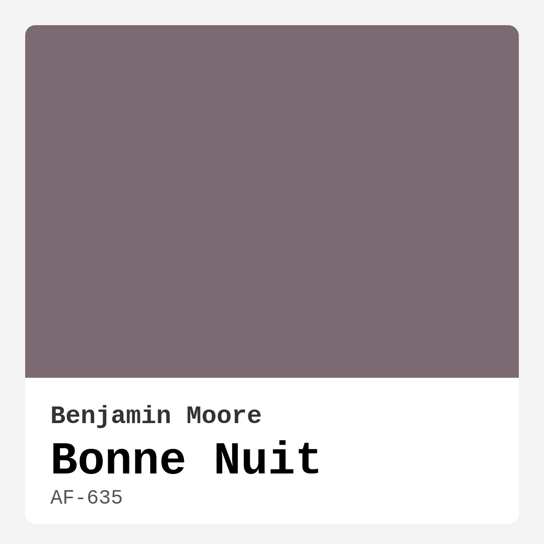 Bonne Nuit AF-635 by Benjamin Moore
