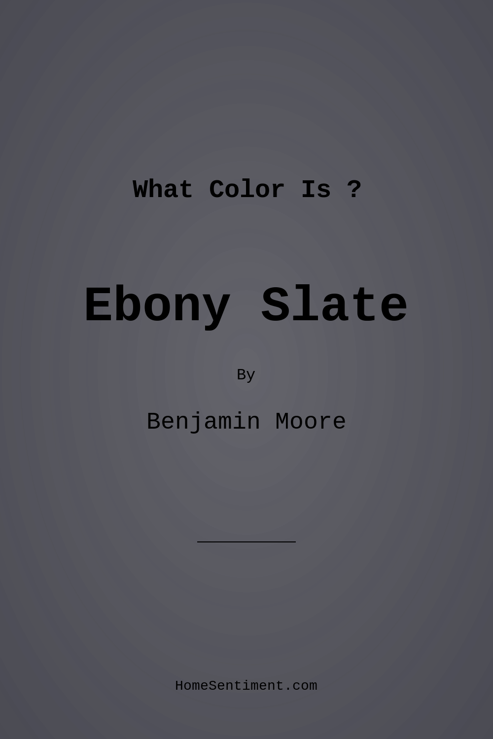 Ebony Slate 2118-30 by Benjamin Moore