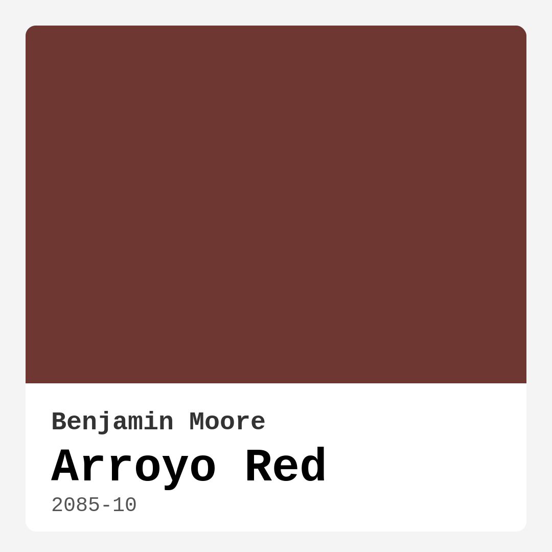 Arroyo Red 2085-10 by Benjamin Moore