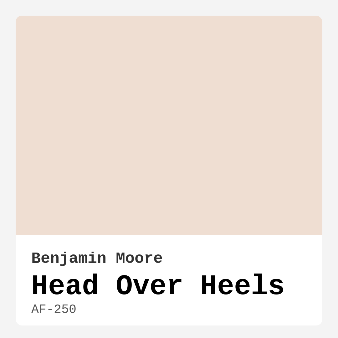 Benjamin Moore Head Over Heels AF-250 Real Images