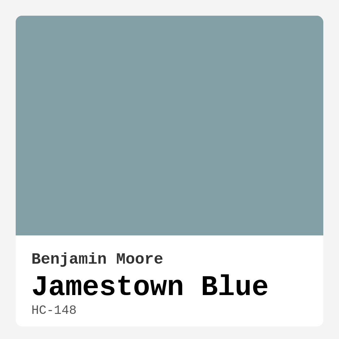 Jamestown Blue HC-148 by Benjamin Moore