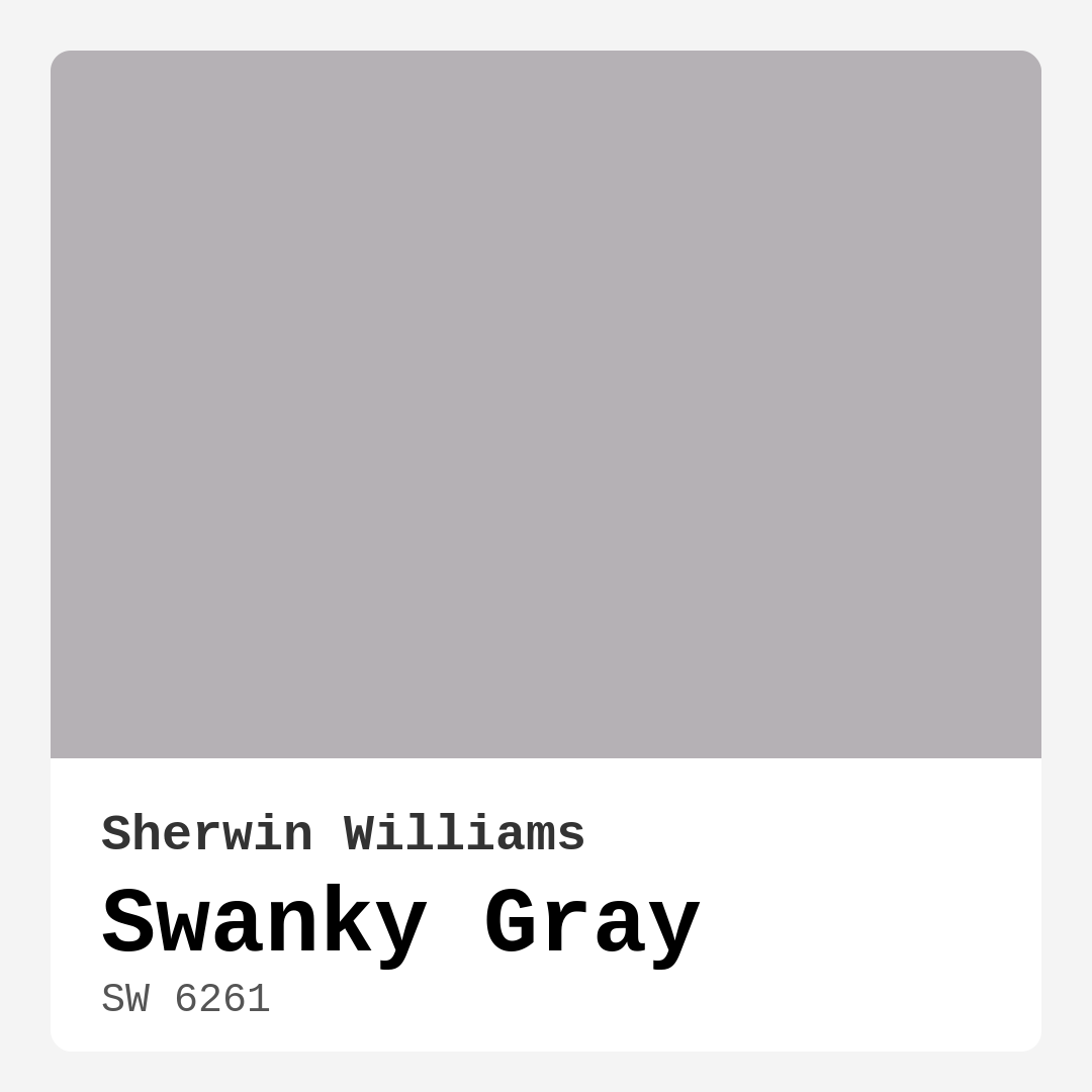 Swanky Gray SW 6261 by Sherwin Williams