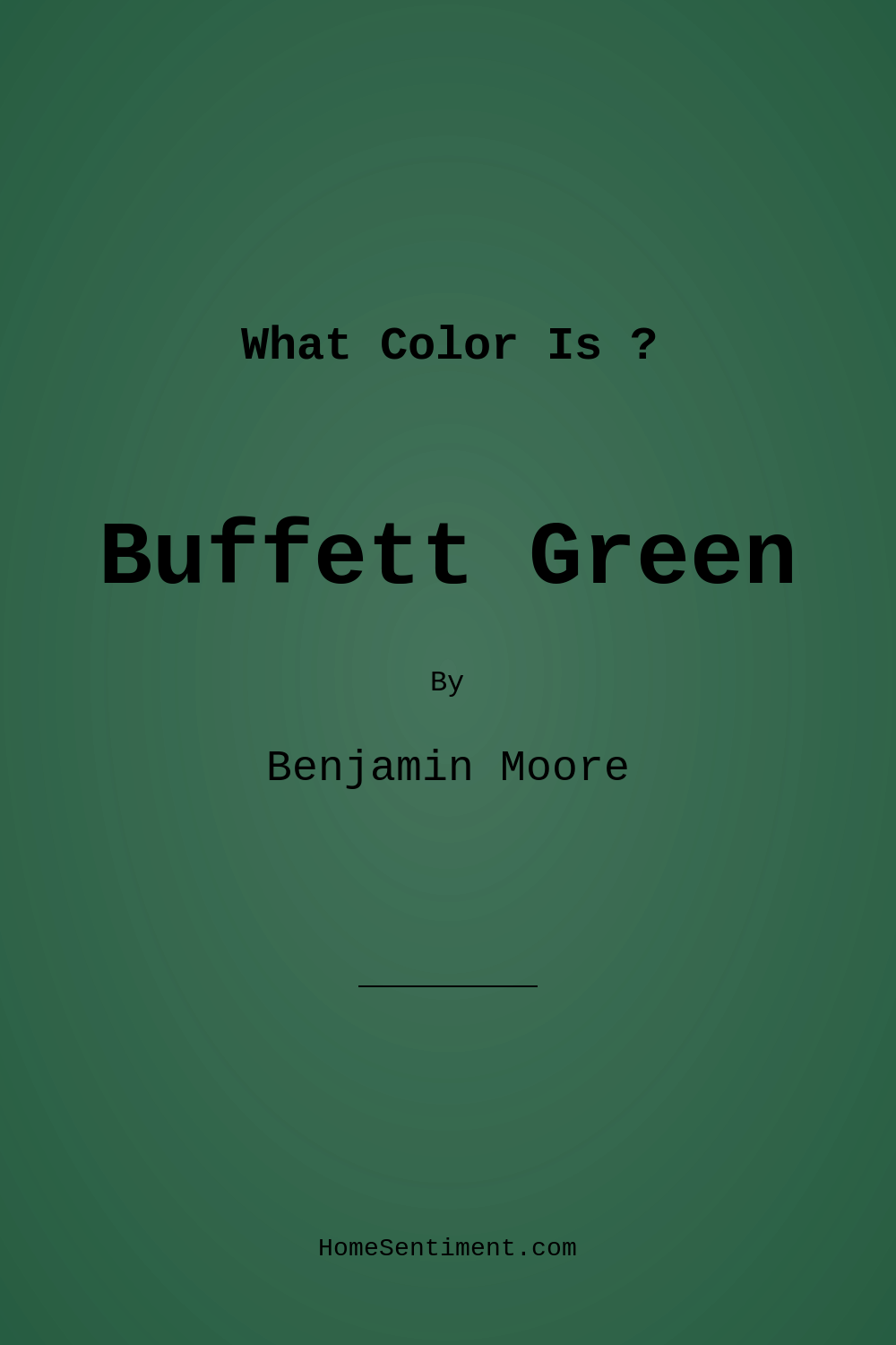 Buffett Green CW-535 by Benjamin Moore