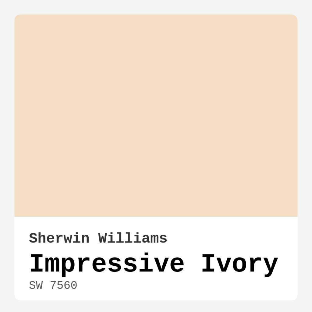 Impressive Ivory SW 7560 by Sherwin Williams