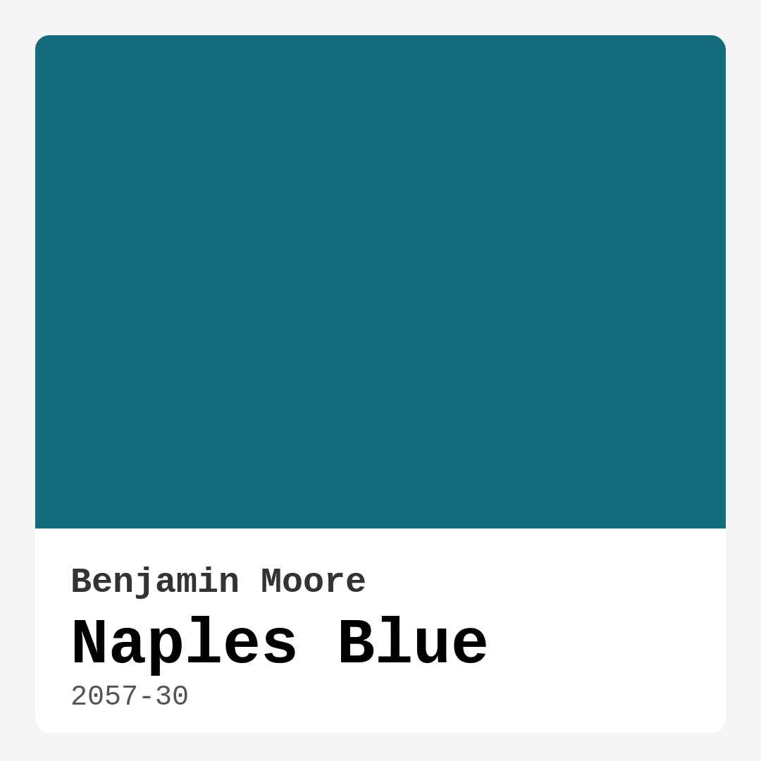 Naples Blue 2057-30 by Benjamin Moore