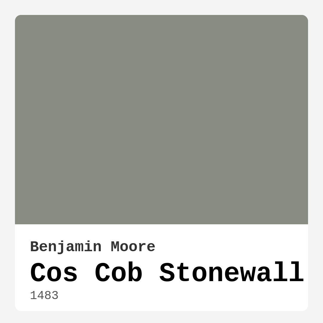 Benjamin Moore Cos Cob Stonewall 1483 Real Images