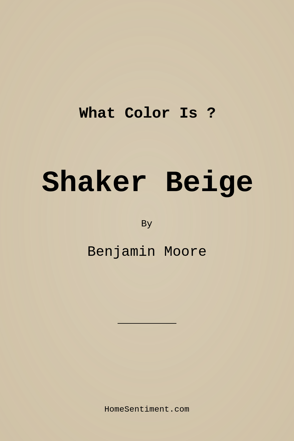 Shaker Beige HC-45 by Benjamin Moore