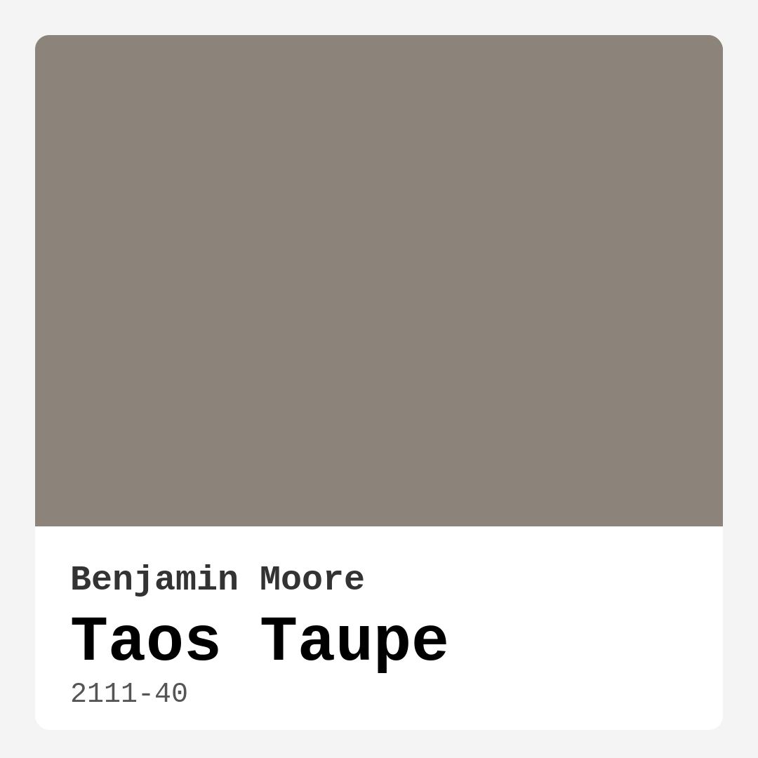 Taos Taupe 2111-40 by Benjamin Moore