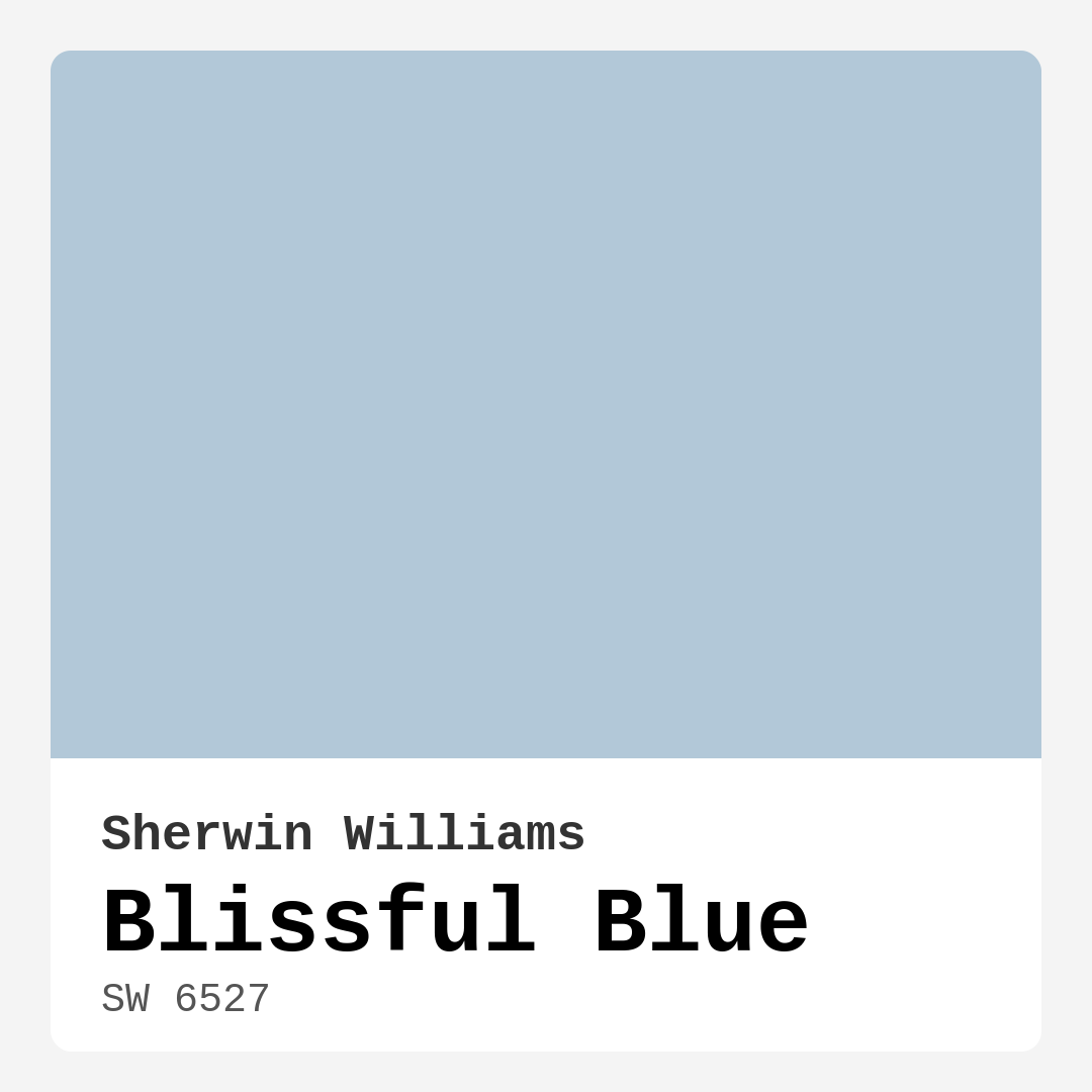 Blissful Blue SW 6527 by Sherwin Williams
