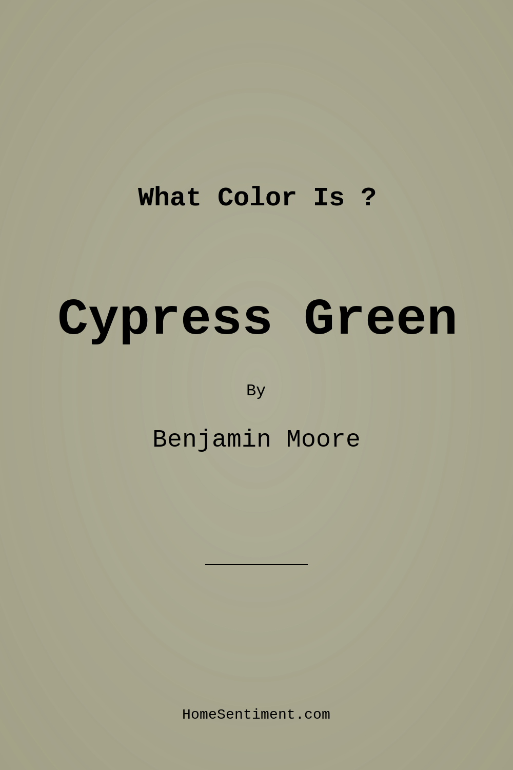 Cypress Green 509 by Benjamin Moore