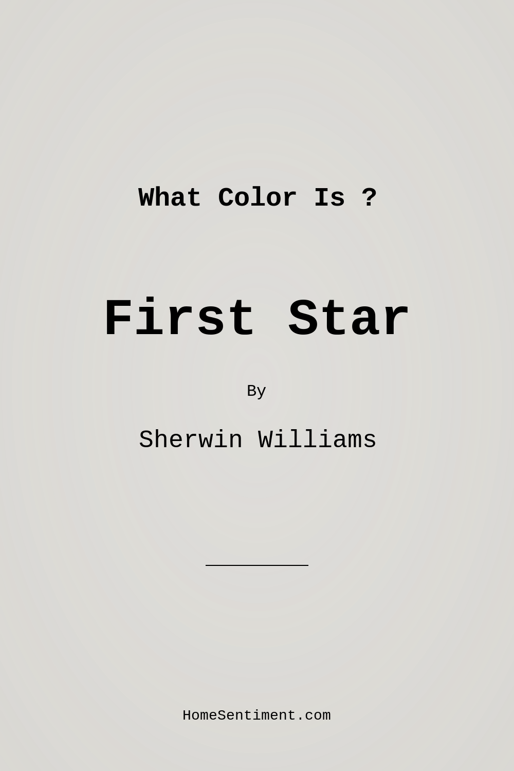 First Star SW 7646 by Sherwin Williams