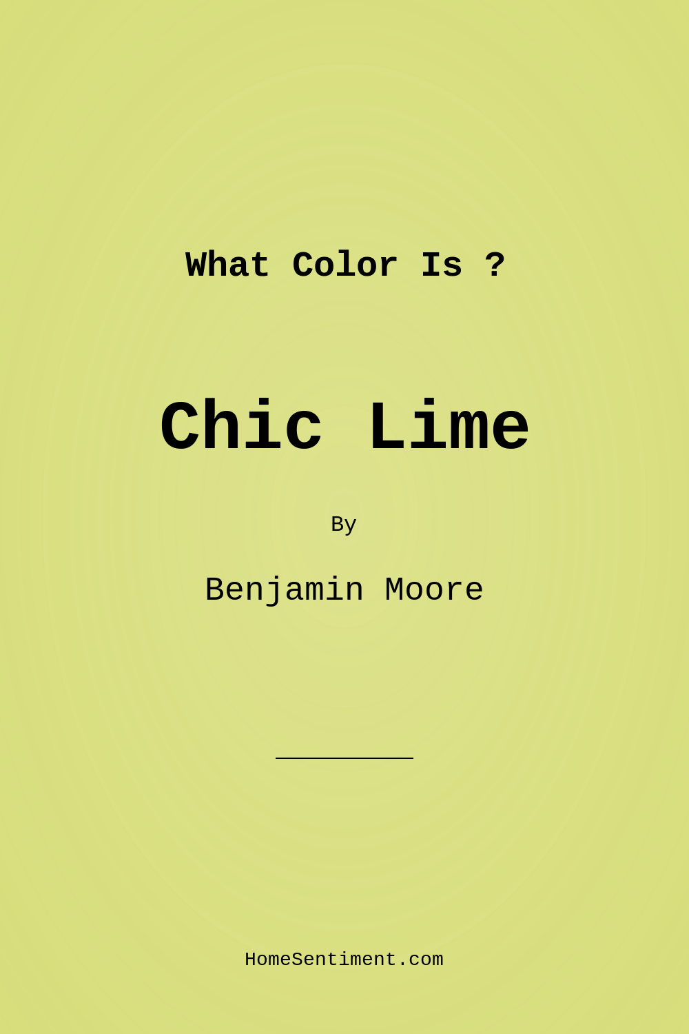 Chic Lime 396 by Benjamin Moore