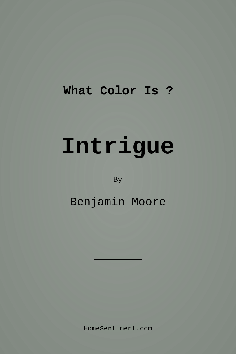 Intrigue 1580 by Benjamin Moore