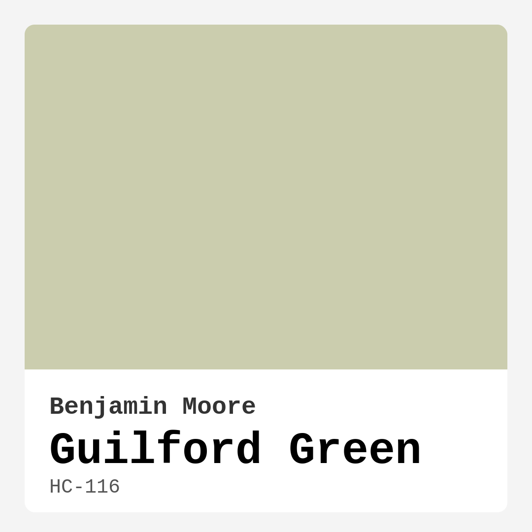 Guilford Green HC-116 by Benjamin Moore