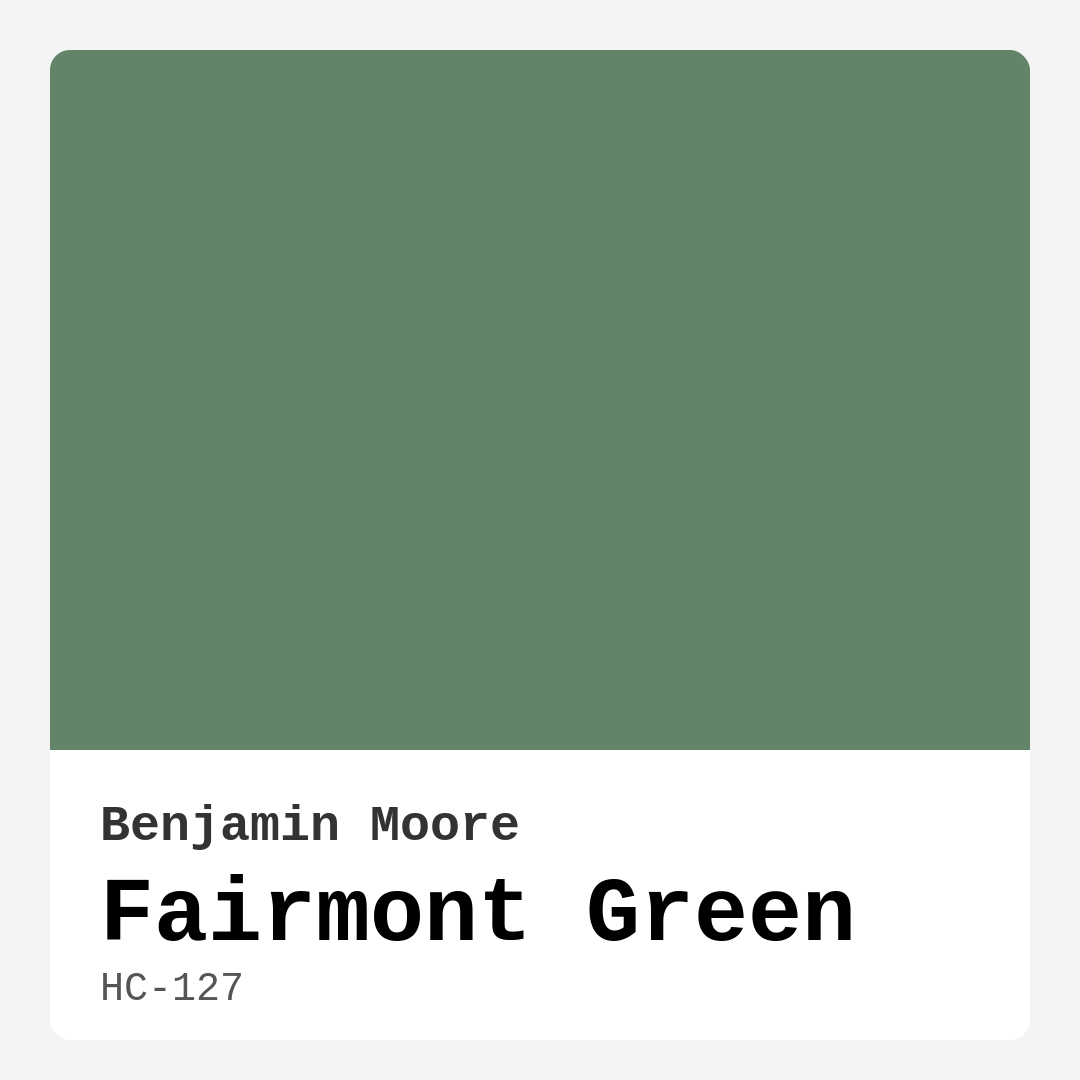 Fairmont Green HC-127 by Benjamin Moore