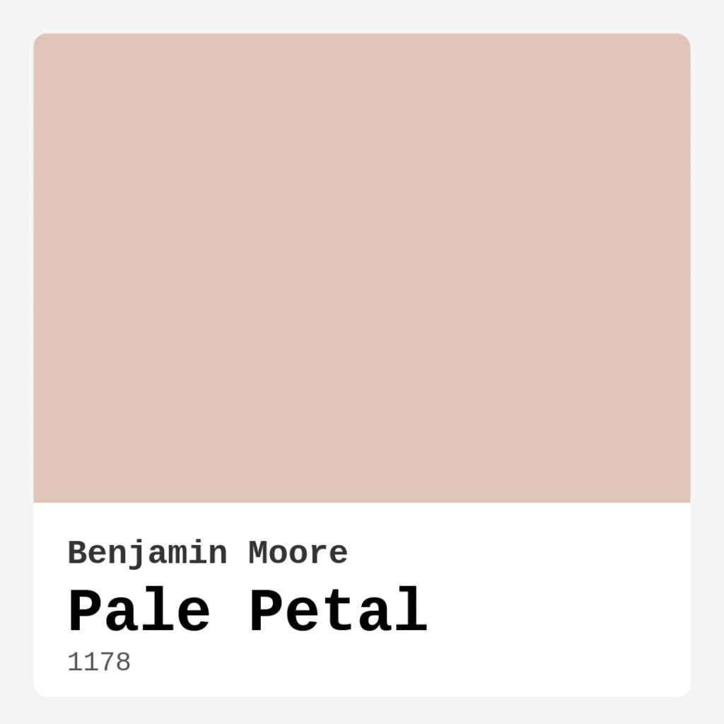 Pale Petal 1178 by Benjamin Moore