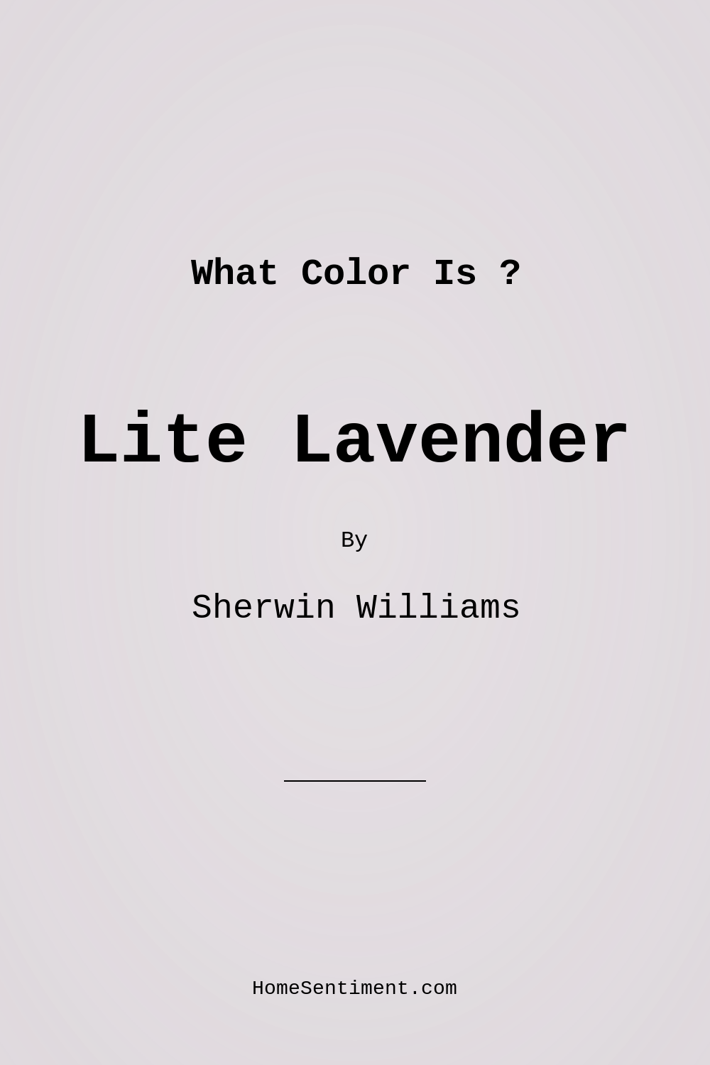 Lite Lavender SW 6554 by Sherwin Williams