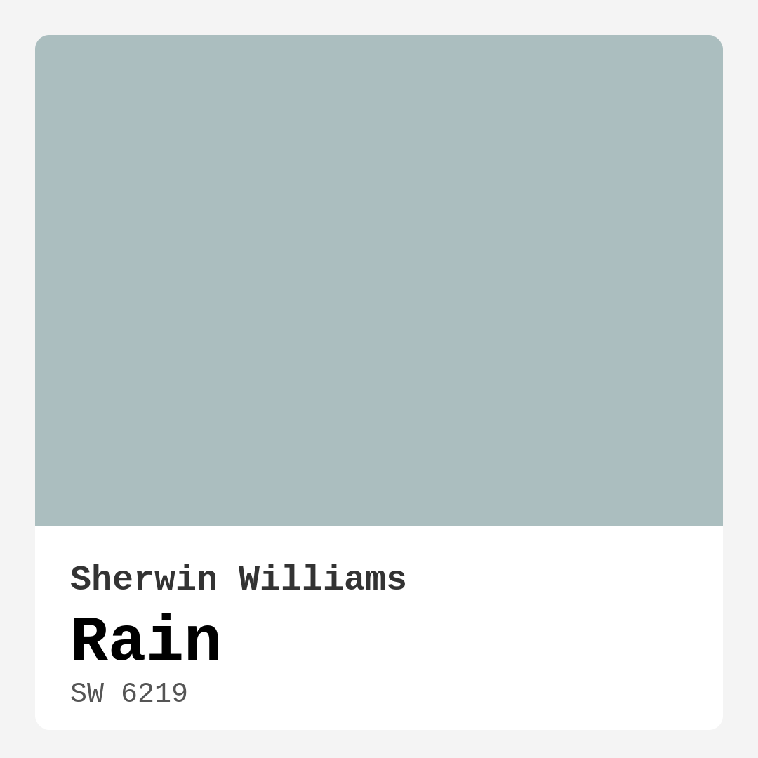 Rain SW 6219 by Sherwin Williams